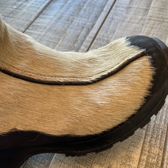 TECNICA Women’s Italian White Calf fur Ankle boot size 7 Winter Boot Waterproof - Picture 10 of 14